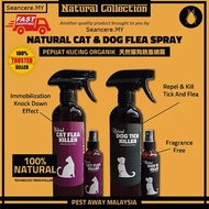 PEST AWAY Natural Cat and Dog Flea Spray [Ubat Kutu / Racun Pepijat Kucing &amp; Anjing Organik / Semulajadi] Pets Pest Control Racun Serangga Haiwan Peliharaan