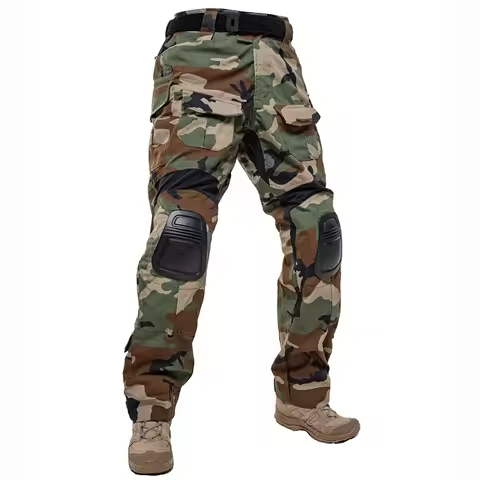 TRN Gen3 Tactical Pants Combat bdu Trousers with Knee Pad Woodland G3 Pants