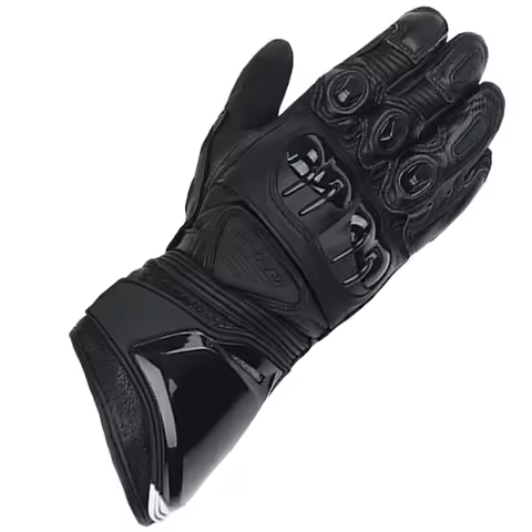 Two-X GP Pro Motorcycle Leather Gloves Road Bike Racing Riding Tracks Black/White Genuine Leather Mo