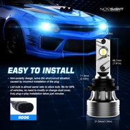 Novsight N55 H1 H3 H4 H7 H11 H13 9005 9006 9007 9012 Car LED Headlight Bulbs 18000LM 90W 6500K LED L