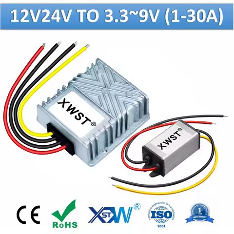XWST DC to DC Buck Converter 12v 24v to 3V 3.3V 3.7V 4.2V 6V 7.5V 9V Step Down Voltage Reducer 1A to