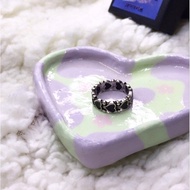 Everly/Maria Rings (black/red)