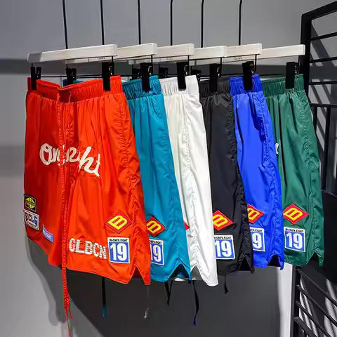 y2k Summer Shorts For Men Polyester Quick Dry Fitness Workout Short Casual Breathable Basketball Spo