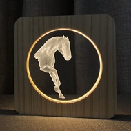 Maer Wooden Lamp Creative 3D Birthday Gift Accept One Piece Shipment Cross-Border FS-A3762W