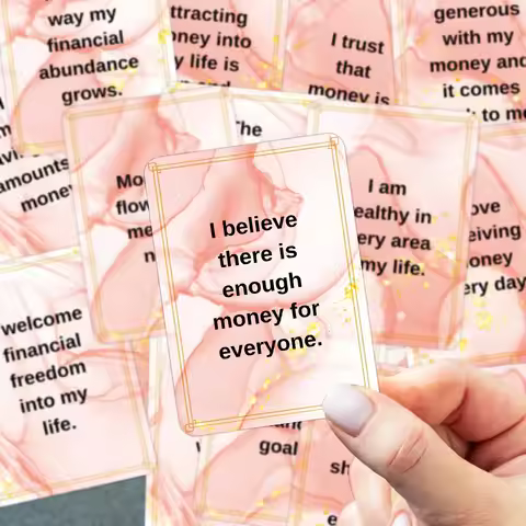 50pcs Women Affirmation Cards, Daily Positive Quotes, Self-Encouragement Motivational Cards for Ment