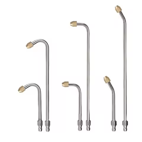 30°/90°/U Shape High Pressure Water Gun Nozzle 1/4" Quick Connect Multi-Angled Spray Tool Fits Most 