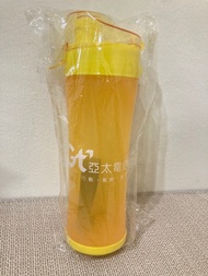 亞太電信 水杯 杯子 塑膠杯 黃色