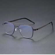 復古男超輕大框眼鏡9743眼鏡架無螺絲高品質眼鏡框時尚框雙梁