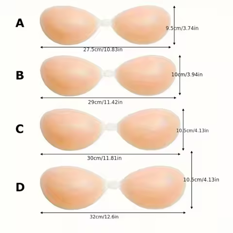 Silicone Breast Patch Silicone Invisible Bra Thickened Push-up Breast Patch Bra Strapless Underwear 