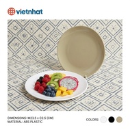 Viet Nhat smooth deep round virtual plate 18,21,24,27,31 cm for restaurants, wedding parties, eateri