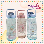 SANRIO WATER BOTTLE 2000ML（BOTOL AIR SANRIO 2000ML）三丽鸥水瓶 2000ML MELODY KUROMI CINAMAROLL
