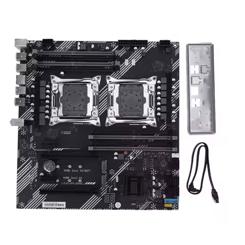 X99 Dual Motherboard 8 DDR4 Memory Slot Computer Motherboard USB 3.0 USB 2.0 M.2 NVME SATA 3.0 Inter