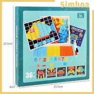 [SIMHOA] Wooden Tangram Puzzle Educational Toy Intelligence Toy for Children