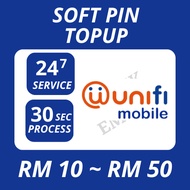 Unifi Mobile Soft Pin Topup RM 10 ~ RM 50