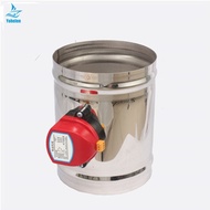 80/100/125/150/200mm stainless steel electric air duct damper valve HVAC air ducting motorized air d