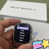 Hello watch 3+ ultra 2 華強北最新款國行貨有支付寶版本 可離線深圳等內地支付寶及乘車碼 smart watch 真AMOLED屏16A雙核處理器+4GB內存可下載圖片音樂落手錶到 地圖即時提示指路chat GPT 微信FB IG WS等信息提示 指南針定位步行距離步數燃燒卡路里血糖血壓心跳心率運動智能手錶 1：1 Apple watch 齊盒 充電線 原裝錶帶1條 ios /Android 蘋果或安卓等智能手機均可使用