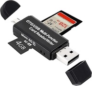 SD Card Reader,USB Card Reader,Adapters for USB,Microsd,Memory Card Micro SD,Micro USB to USB C Adapter,Reader Stick for SanDisk Canon Camera Memory Cards Samsung TV Laptop Phone in charger cable plug