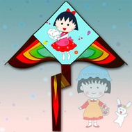 Children's Cherry Maruko Anime Kite Kite Square Kite Cartoon Animation Piece Kite Kite Kite Kite Kit