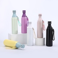 26 New Product Cross-Border American Style Small Mouth with Rope Cola Bottle 304 Stainless Steel The