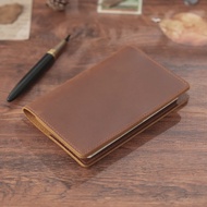 Leather Notebooks Cover for Field Notes Journal Notepads with Pen Holder for Moleskine Cahier Pocket