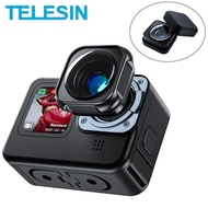 TELESIN Ultra-Wide Angle 155 Degree Max Lens Mod For Gopro 9 With 2 Protect Covers For Gopro Hero 9 10 11 Black Accessories