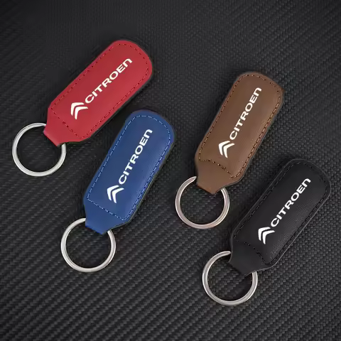 Fashion Leather Car Logo keychain Keychain Key Chain Ring For Citroen C1 C2 C3 C4 C5 C6 C8 C4L DS3 D