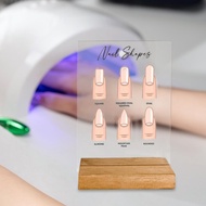 [dimccapyh] Nail Art Display Board Lightweight Acrylic Nail Art Tool Nail Practice Board