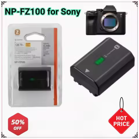 NP-FZ100 NPFZ100 Camera Battery for Sony A9 A7R III A7 III ILCE-9 ILCE-7RM3 ILCE-7M3 A6600 A7M3 A7R3