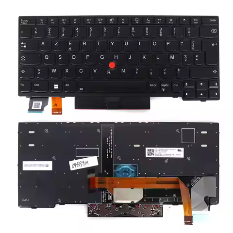 FR Laptop Keyboard for Lenovo lBM Thinkpad X280 X13 Gen1 L13 Gen2 Silver/Black Frame with Backlit an
