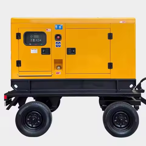 High-Performance Silent 3 Phase Diesel Generator Set Portable Diesel Generator Set 30-200kw Desktop