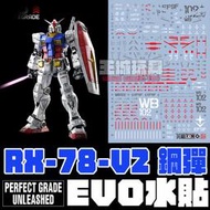 【大頭宅】EVO水貼-PGU RX-78 鋼彈  UP版 專用水貼 螢光 EP20