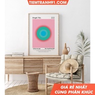 Tranh treo tường Angel Numbers 222 Poster Wall Art Gradient aura angel energyTrendy wall artSpiritua