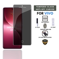 Tempered Glass Curved Vivo V60 5G V60e 5G V50 5G Anti-Scratch UV Glue Anti-Spy Full Screen Screen Pr