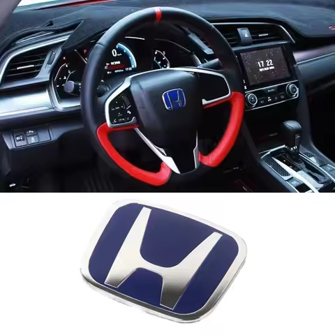 50/53mm Car Steering Wheel Center Emblem Logo Accessories for Honda Civic Accord CRV HRV Fit Jazz Ci