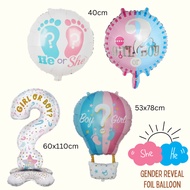 Reveal Boy or Gender Standing Foil balloon 18 inchGirl gender reveal balloon/