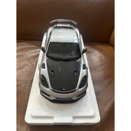 Minichamps Mini Cut Porsche 718 GT4RS 2024 Silver Hard Top 1: 18 Alloy Full Open Car Model Brand New