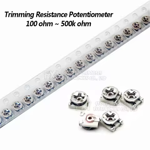 10pcs 3*3 Trimmer resistance Potentiometer Trimpot SMD 3X3 Adjustable Variable resistor 100 500 1K 2