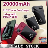 🇸🇬 [In Stock]NEW 20000mAh Magnetic Power Bank Super Fast Charging  Wireless Charger PowerBank Portable Battery Mini Powerbank