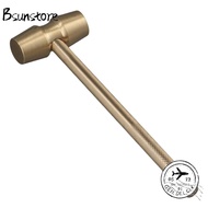 BSUNSTORE Gavel, Yellow Brass Hammer, Court Prop Judge Hammers Company