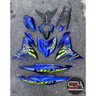 COVERSET YAMAHA BODYSET Y15 YSUKU Y15ZR V1 V2 VALENTINO ROSSI BIRU 46 BLUE SIAP TANAM ORIGINAL VELOZ