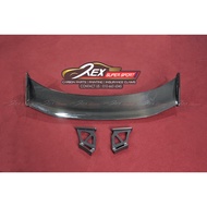 Porsche Cayman 718 Spoiler GT4 V1 Real Carbon Fiber / Forged Carbon Rear Wings Belakang