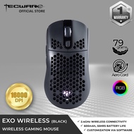 TECWARE EXO Series RGB Wired / Wireless, Lightweight Gaming Mouse, Up to 16K DPI, 69g / 79g, Black &amp; White