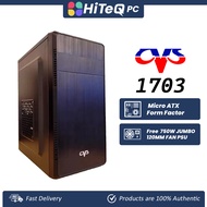 HiteqPC | CVS 1703 COMPUTER CASE WITH 750W JUMBO 120MM FAN PSU / BLACK (M-ATX)
