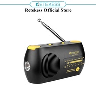 Retekess TR627 Portable  Emergency Radio Hand Crank Self Powered AM/FM/WB ALARM NOAA LED Flashlight 