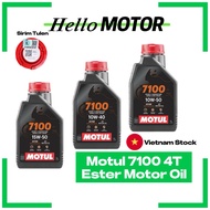 Sirim Motul 7100 4T Ester Technology 15w50 10w40 10w50 1L Motor Engine Oil Minyak Hitam Vietnam