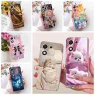 For Honor X70i 5G ABR-AN00 Case Popular Cute Cartoon Cat Silicone Soft Cover For Honor X 70i X70I 5G