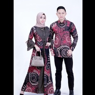 Couple Batik Gamis Modern Muslim Baju Couple