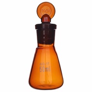 Brown Glass Erlenmeyer Flask Erlenmeyer Flask with Stopper 50ml100ml250ml Erlenmeyer Flask/Cola 3.13
