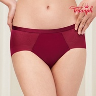 Triumph-Uniform Magic Plastic Series Mid-Waist Flat Pants M-EL Crimson|87R2404 71