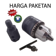 Adaptor Kepala Bor Chuck Mesin Jahit Jait Arbor 6mm Konektor Mandrel Gerinda M8 M108 775 DC